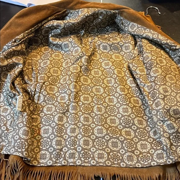 JOO KAY KIDS VINTAGE GENUINE SUEDE LEATHER FRINGE JACKET - Picture 6 of 9